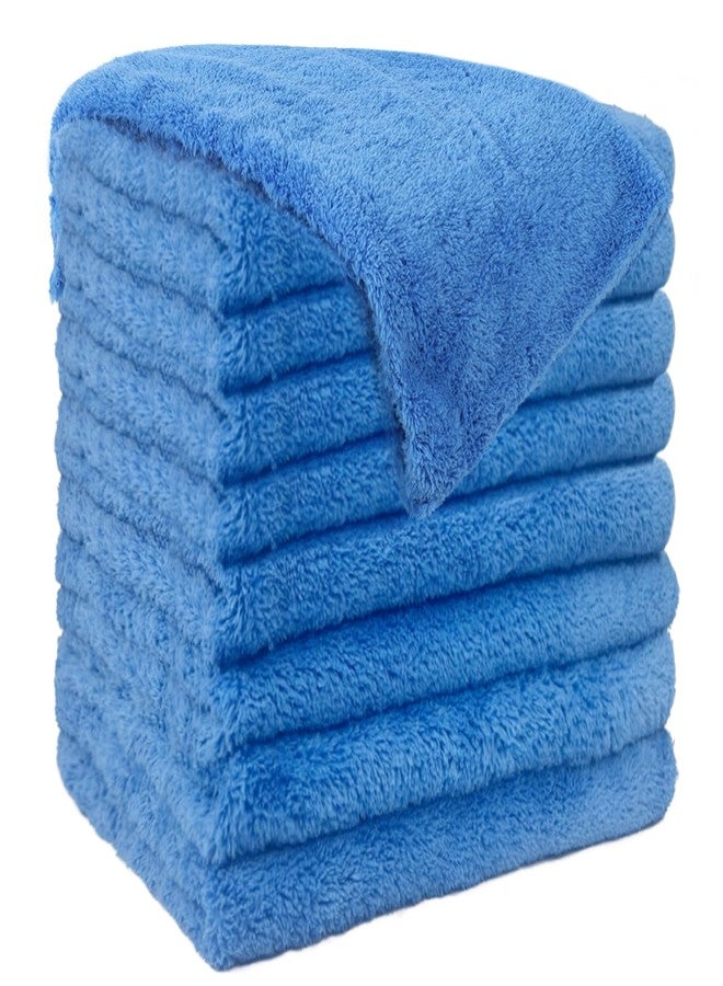 CODOHI 8 Pcs Highly Absorbent Microfiber Cleaning Cloth, 15.75"x15.75" Large Washable Reusable Microfiber Towel for House Floor Kitchen Car Window, Lint and Streak Free - Image 1